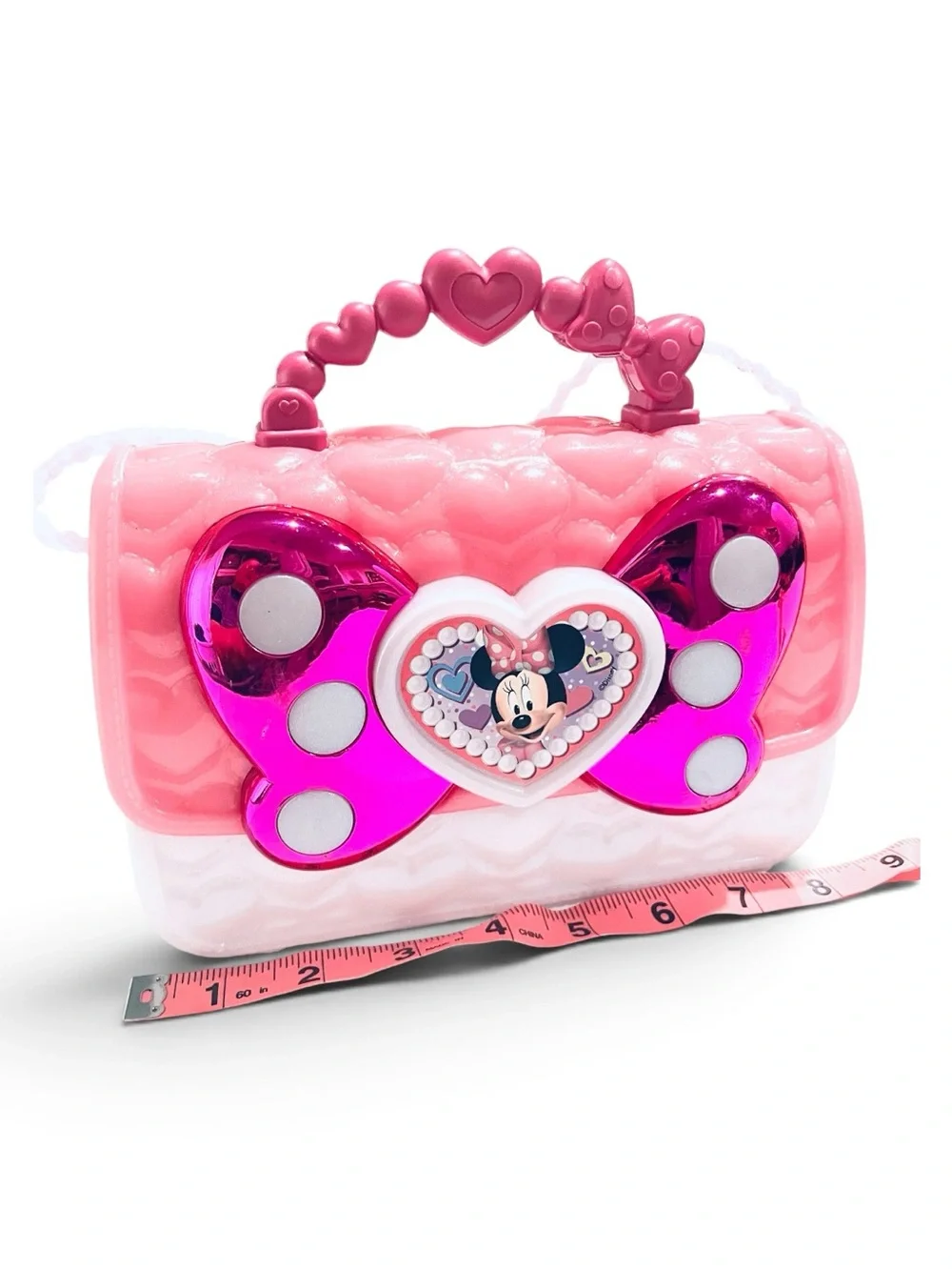 Disney Mouse Minnie Bowfabulous Purse Pink and White